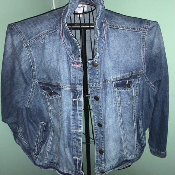 Distressed Denim Jacket - Picture 1 of 7